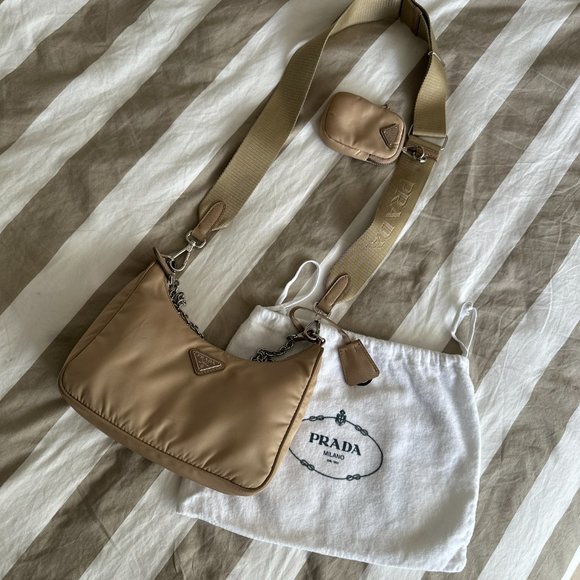 Prada Re-Edition 2005 Re-Nylon bag - Desert Beige - Picture 1 of 5